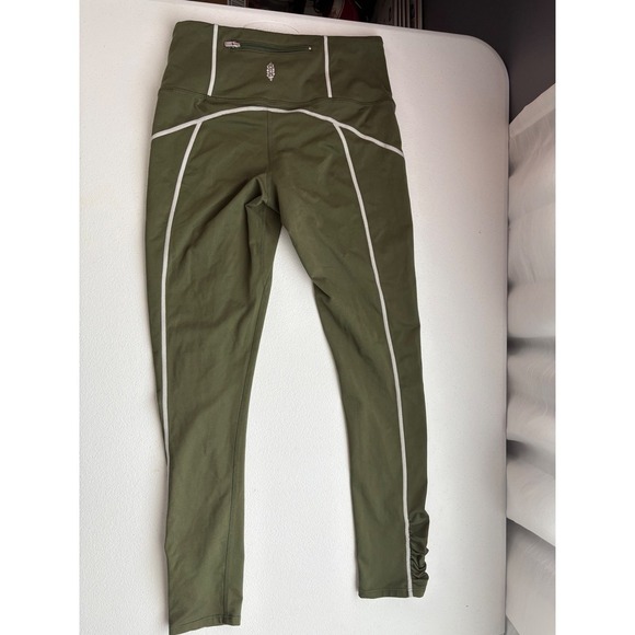 FP Movement Leggings Olive Green White You're a Peach - Picture 2 of 6